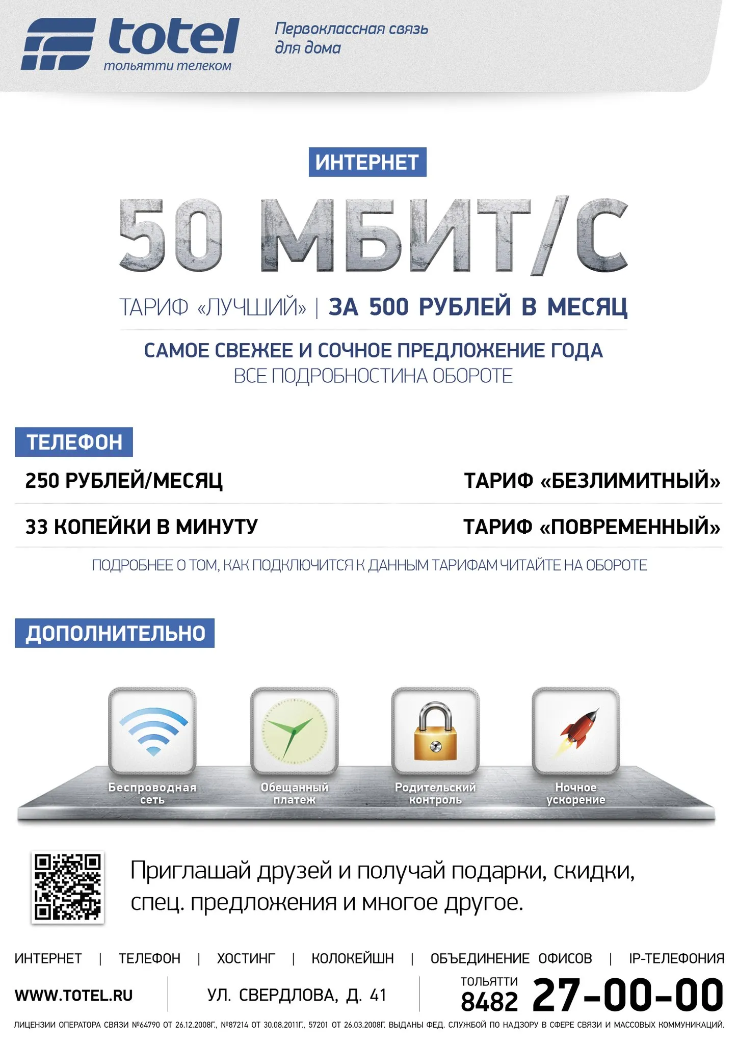 Графика для оператора связи totel